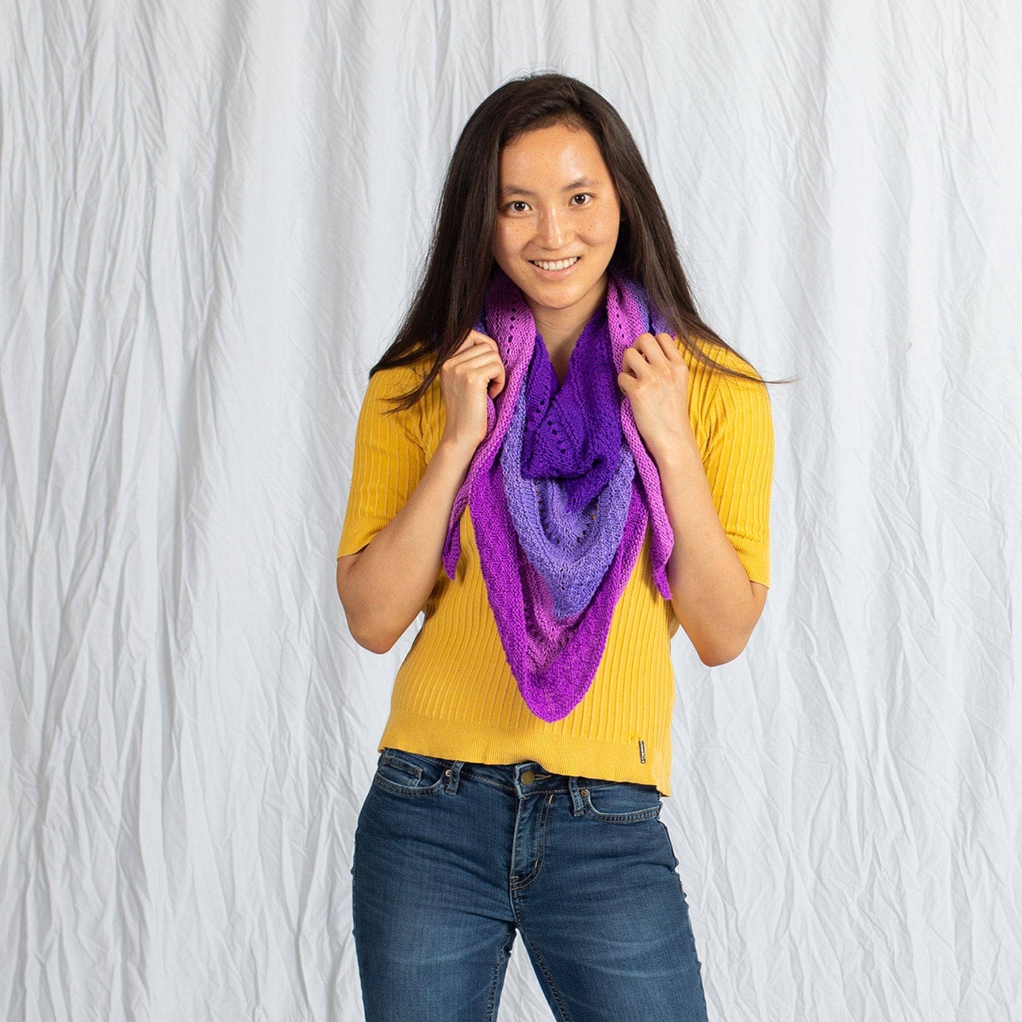 Ombre Stitch Sampler Shawl Pattern
