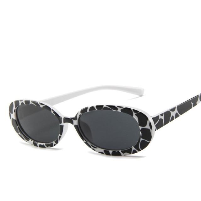 Oval Sunglasses For Women Retro Designer Glasses For  Women/Men Small Eyewear For Women Tiny Small 90s Sunglasses Women Polarized Retro Oval Sunglasses Tinted Glasses
