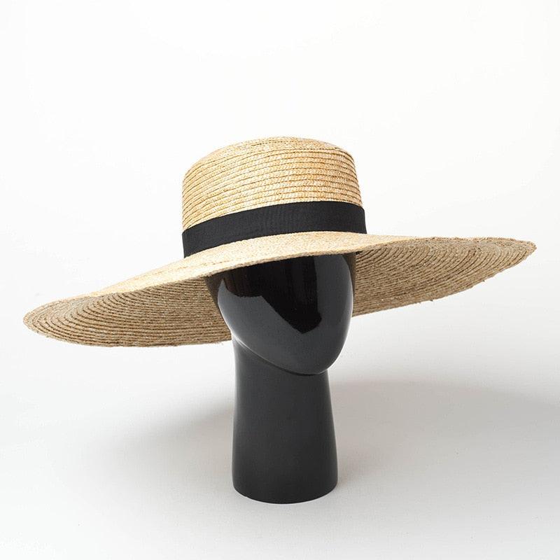 Oversized Big Modern Straw Hats For Women Summer Large Brim Sun Hat Luxury Beach Hat UV Protection Comfortable Hat For Party Summer Accessories