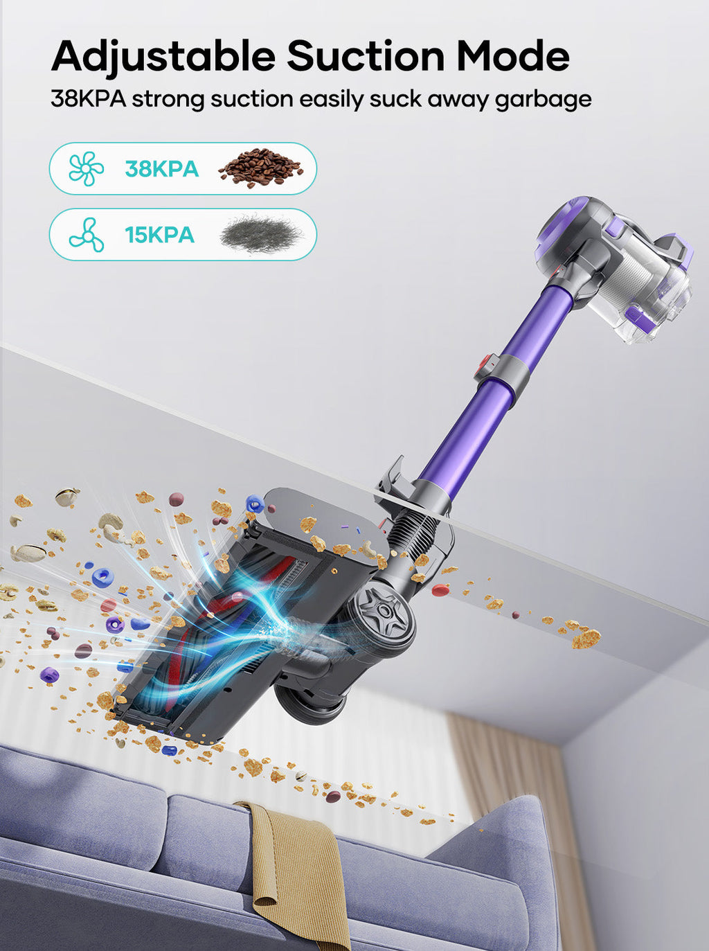【New Arrivals】Honiture Y10 Cordless Stick Vacuum