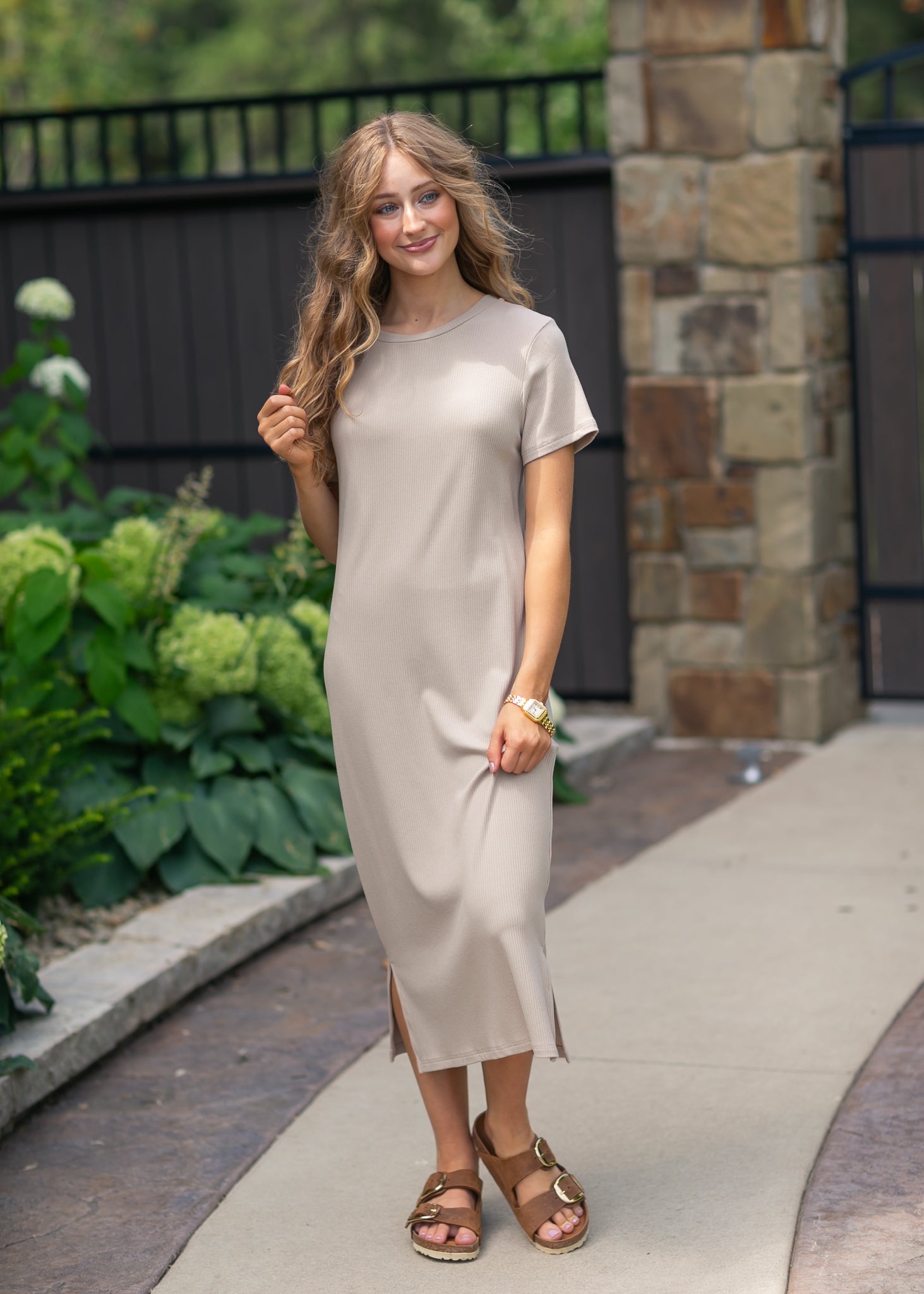 Baylor Ultra Soft Ribbed T-Shirt Dress