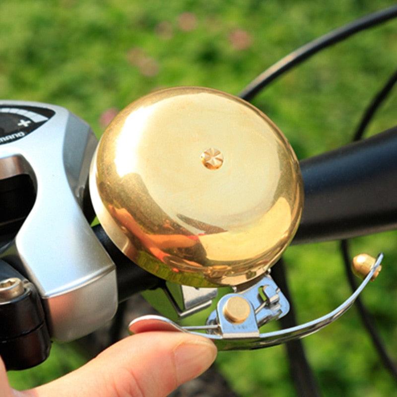 Vintage Classic Bicycle Bells Copper Aluminum Alloy Bike Handlebar Bell Ring Loud Sound Horn Compass Safety Warning Alarm Bike Bell Classic Bicycle Ring Bell Horn Nice Loud Tone Cycling Accessories