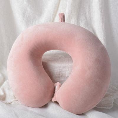 Memory Foam U-Shaped pillow Slow Rebound Neck Pillow Nap Airplane Pillow Travel Cartoon Memory U-Shaped Headrest Long Trip Sleep With No Neck Pain Super Soft Memory Foam Neck Pillow Easy Washing With Removable Cover By My Perfect Dream