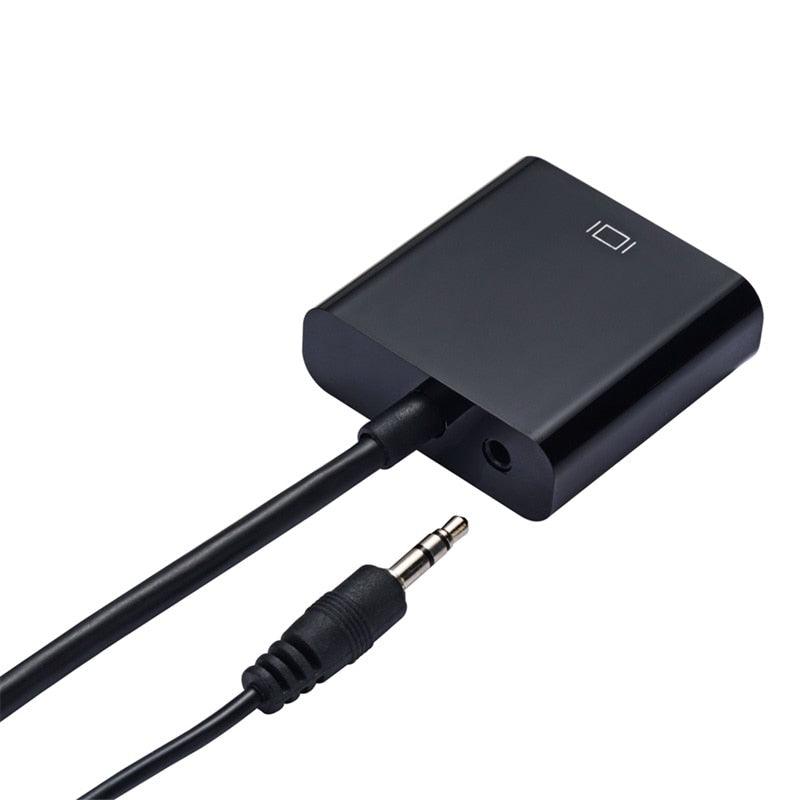 HD 1080P HDMI Compatible To VGA Adapter Converter Cable Gold-Plated HDMI to VGA Adapter For Laptop TV To Projector Display HDTV