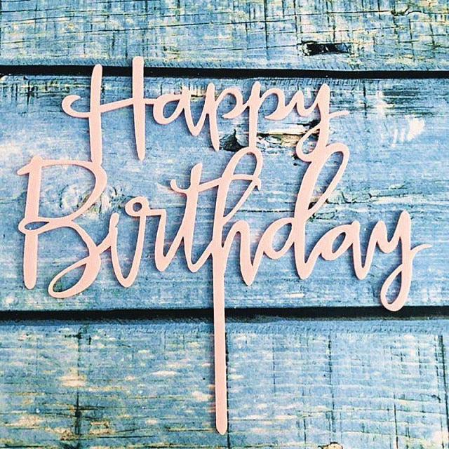 Acrylic One Cake Topper Top Cake One Cake Topper Birthday Cake Topper Double Sided For Anniversaries And Parties  Birthday Party Cupcake Toppers Flags Wedding Baby Shower Supplies Lovely Baking Dessert Decorations