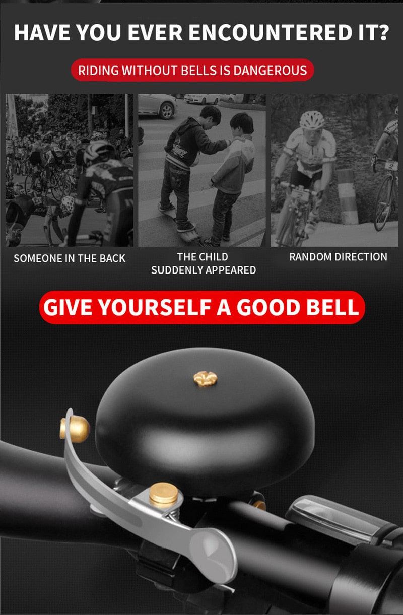 Vintage Classic Bicycle Bells Copper Aluminum Alloy Bike Handlebar Bell Ring Loud Sound Horn Compass Safety Warning Alarm Bike Bell Classic Bicycle Ring Bell Horn Nice Loud Tone Cycling Accessories