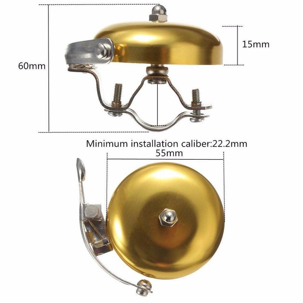 Vintage Classic Bicycle Bell Ring Cycling Bike Retro Cycling Bike Warning Horn Loud Gold Silver Bicycle Accessory Vintage Bike Bell Cycling Horn For Road Bike Mountain Bike Bikes Bike Horn Classic Bell Handlebar Bells