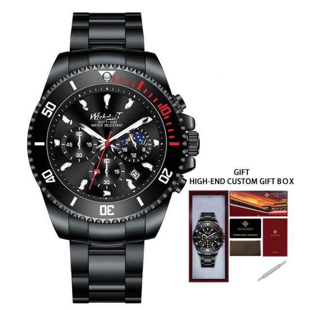 TREND New Men's Elegant Watch Waterproof And Scratch Resistant Stylish Stainless Steel Durable Wrist Watch