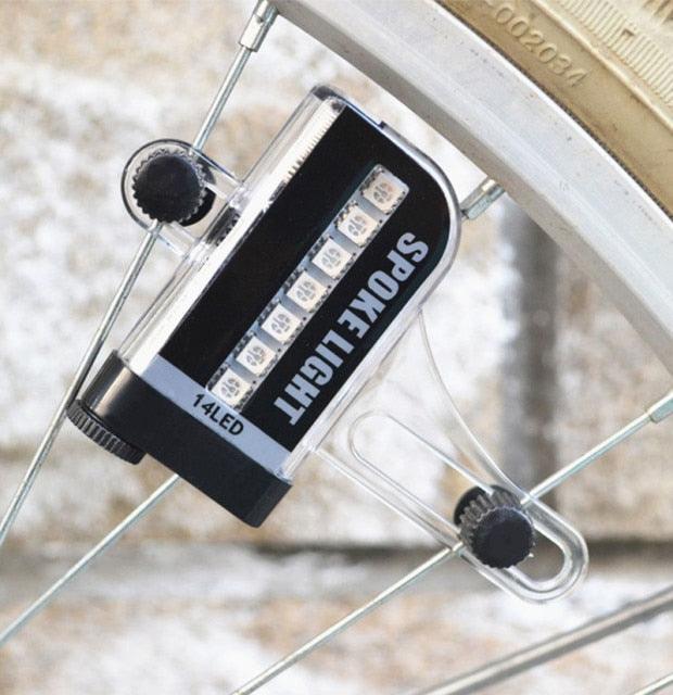 Two Side LED Colorful Motorcycle Cycling Bicycle Bike Wheel Signal Tire Spoke Light 30 Changes Spoke Light Cycling Decoration Cool Bicycle Wheel Light Safety Tire Light Beautiful Patterns With Changing Color