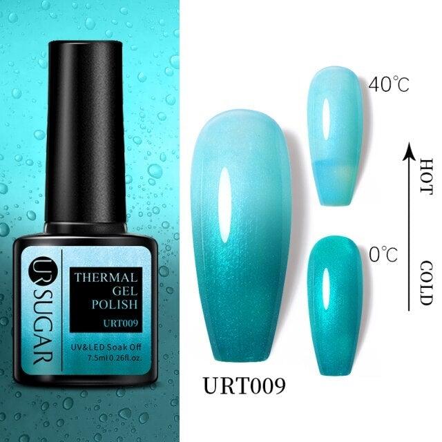 2022 NEW Purple Gel Nail Polish UV Color Changing Gel Nail Polish Stylish Three Layer Effect For Womens