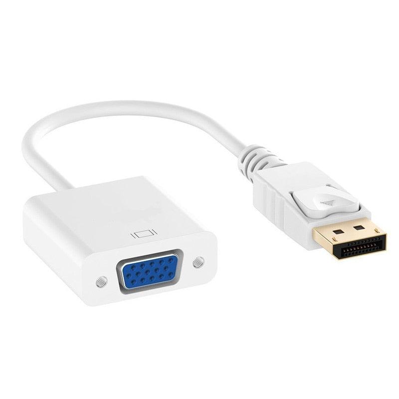 Compatible DisplayPort To VGA Cable Adapter Converter For PC Computer 16K DisplayPort 2.0 Cable 10ft Supports 16K@60Hz 10K@60Hz 8K@60Hz 4K@165Hz 4K@144Hz 80Gbps Dynamic HDR Laptop HDTV Monitor Projector