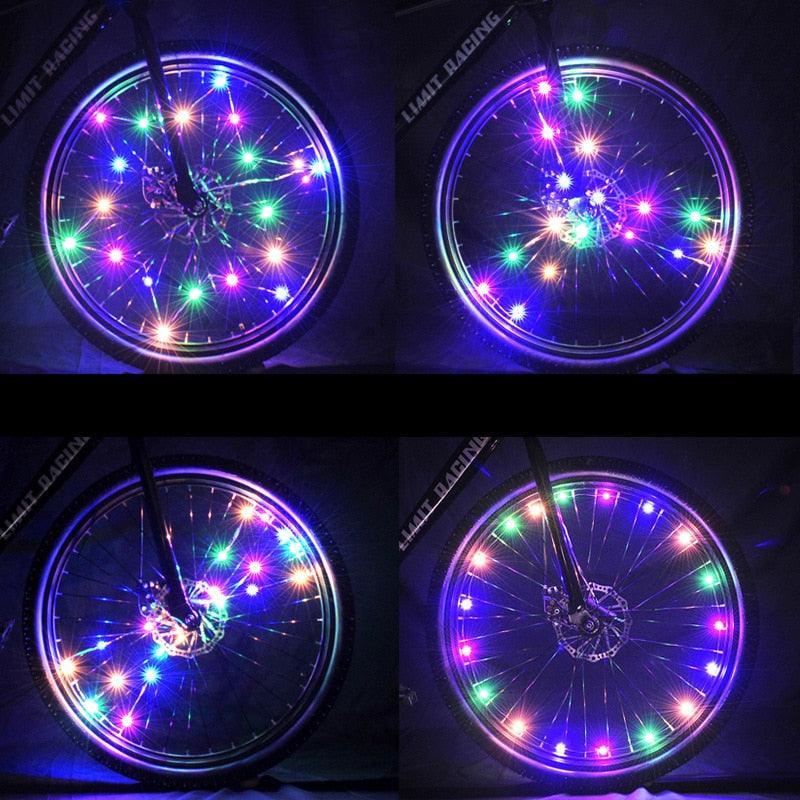 Bicycle Spoke Light Tire Wind Fire Wheel Lights Flash Spoke Light Lamp Outdoor Wheel Lights Cycling Decoration Safety Warning Tire Light Bright Color Bicycle Spoke Lights Ultimate Safety And Style