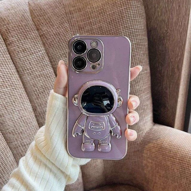 Electroplated Astronaut Folding iPhone Case