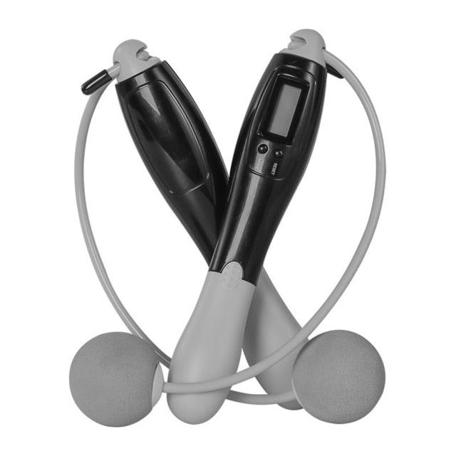 Professional Digital Wireless Calorie Electronic Counter Skipping Rope Sport Weights Exercise Fitness Jump Ropes Workout Weights/Length Digital Counting Skipping Rope With Calorie Counter Exercise Cordless Ball For Fitness Workout Home