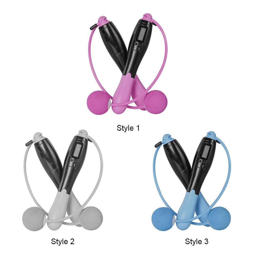 Professional Digital Wireless Calorie Electronic Counter Skipping Rope Sport Weights Exercise Fitness Jump Ropes Workout Weights/Length Digital Counting Skipping Rope With Calorie Counter Exercise Cordless Ball For Fitness Workout Home