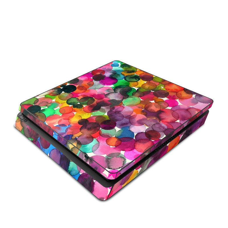Watercolor Drops - Sony PS4 Slim Skin
