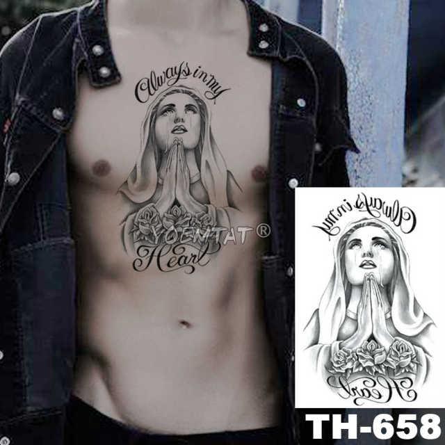 Realistic Temporary Lion Wolf Sticker Tattoo Waterproof  Elegant Body Arm Warrior Tattoo For Mens