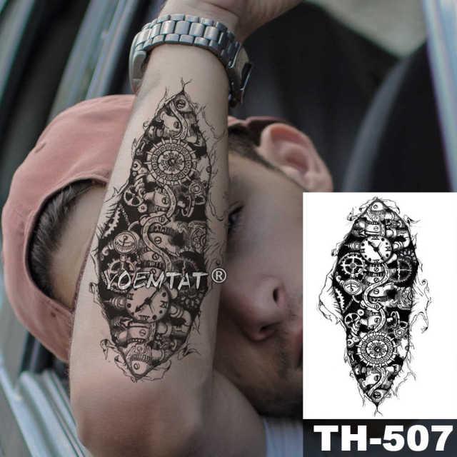 Realistic Temporary Lion Wolf Sticker Tattoo Waterproof  Elegant Body Arm Warrior Tattoo For Mens