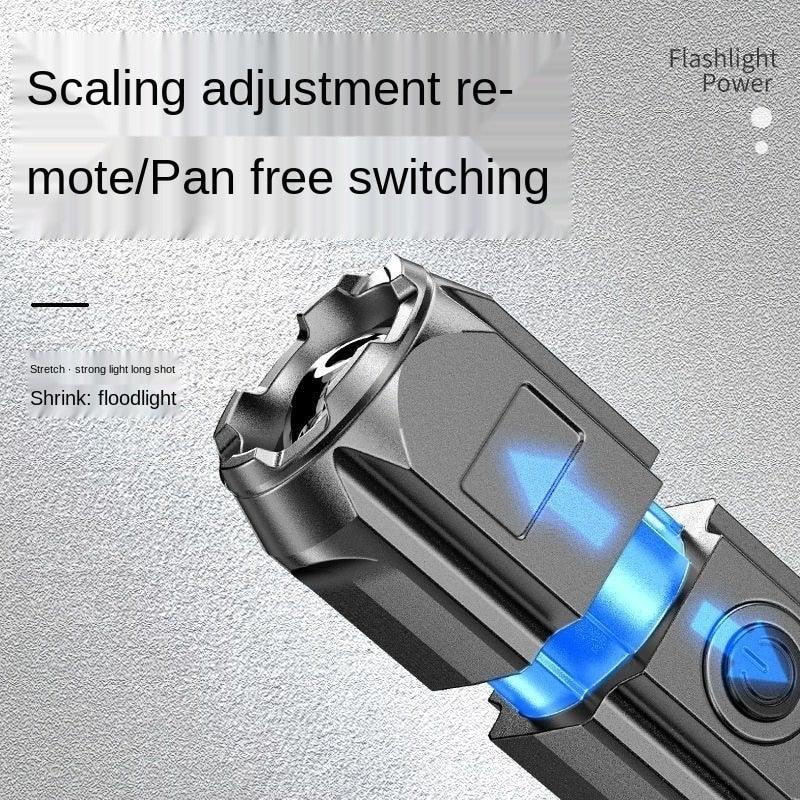 Rechargeable Zoomable Portable LED Super Bright Flashlight  Special Forces Strong Light  Outdoor Night Household Flashlight Special Filter Lens For Medical Chemical Bioinstrumentation Rock and Mineral Fluorescent Glowing