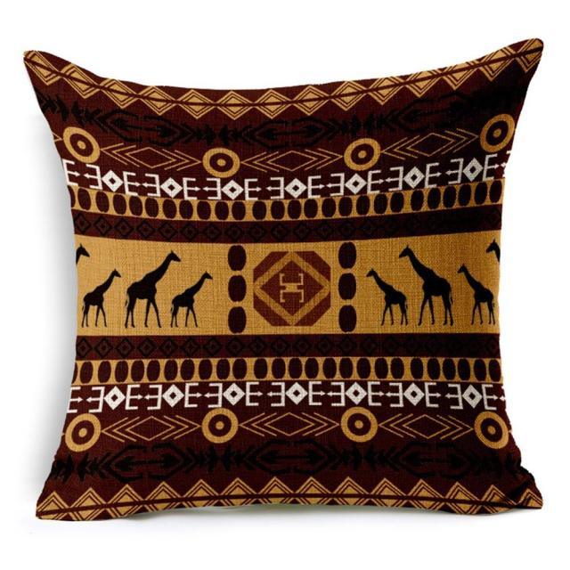Retro High Quality Pillowcase Ethnic Stripes Linen Decorative Throw Pillow Cover For Couch Sofa Bed Bohemian Retro Stripe Cotton Blend Linen Pillow Case Cushion Cover Car Textile Printed Decor 45X45CM