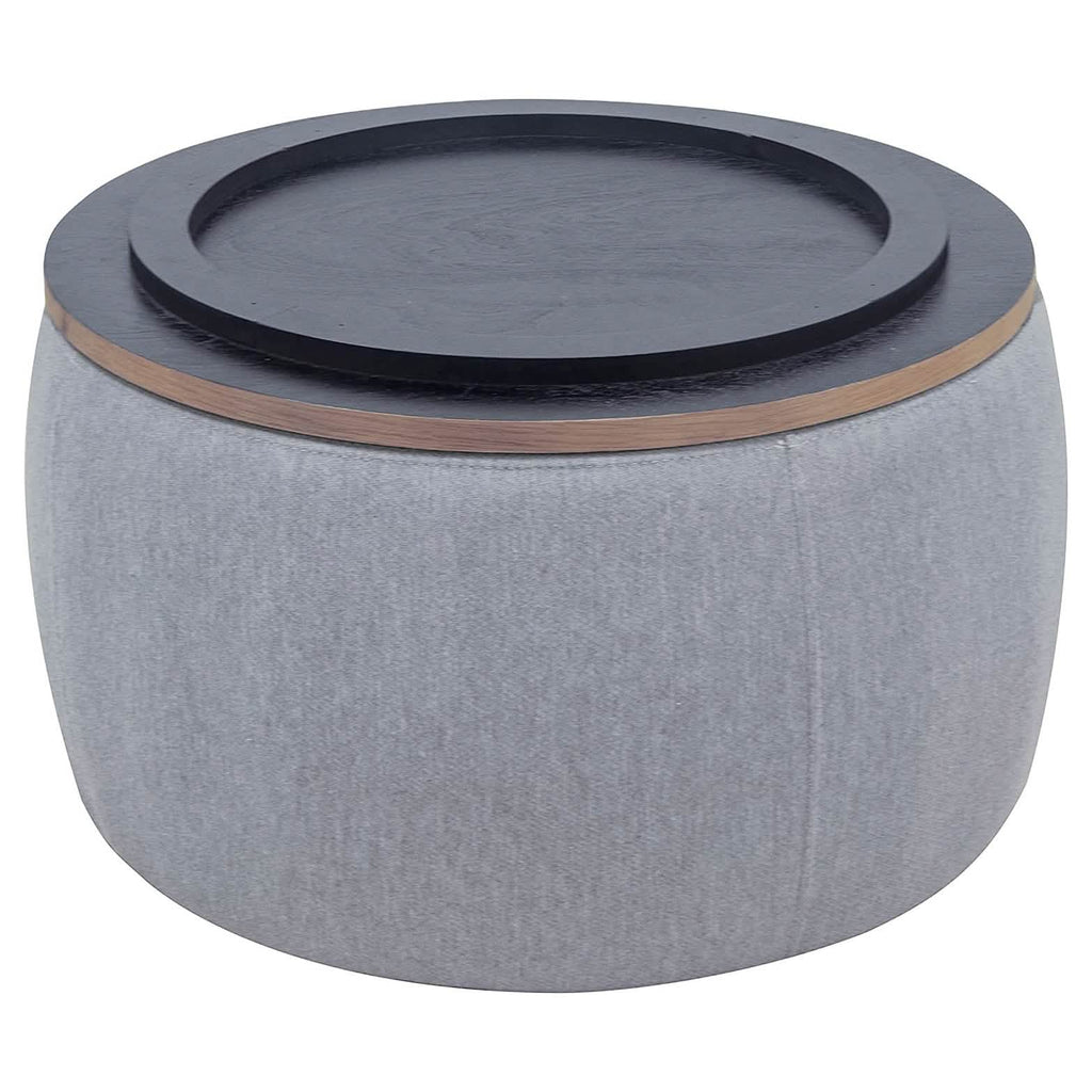 Round Storage Ottoman Coffee Table