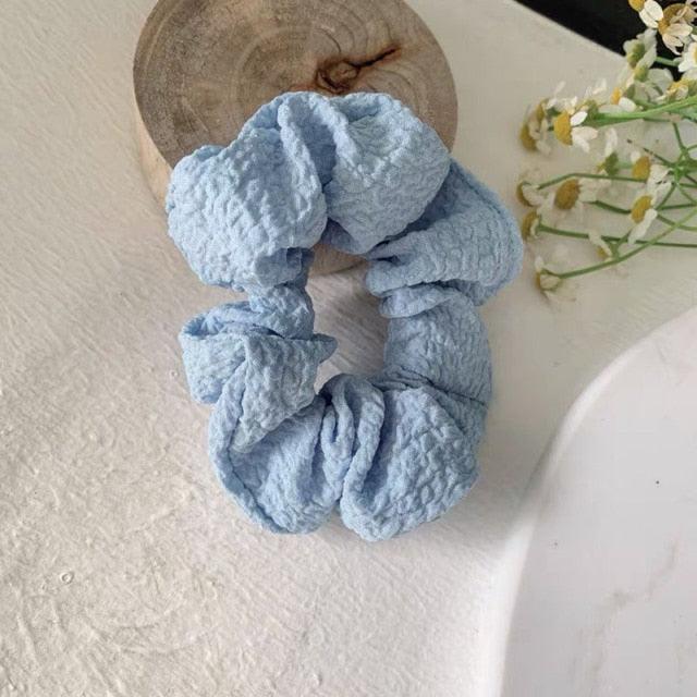 Soft Faux Fur Hair Scrunchies Plush Elastic Hair Bands Women Girls Ponytail Holder Rubber Band Fashion Headwear Ponytail Holder Accessories for Women