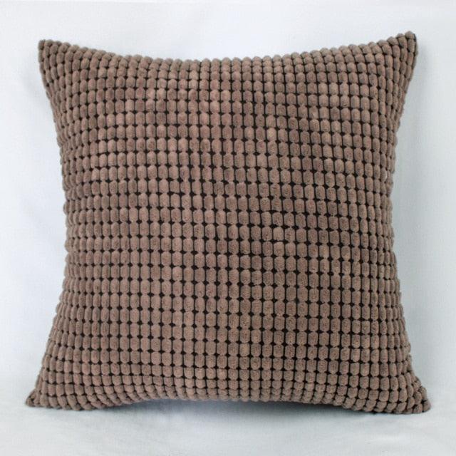 Soft Polyester Cushion Cover Corn Striped Pillow Cozy Throw Pillow Covers Cases for Couch Bed Sofa Ultra Soft Striped Cover Nordic Home Decor Throw Pillow Case Car Living Room Autumn Decoration