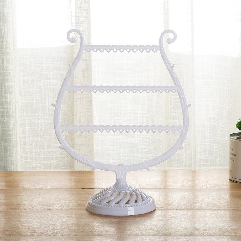 Stand Jewelry Display Organizer Earrings Pendants Bracelets Jewelry Holder With Wooden Base Earrings Storage Rack Metal Jewelry Storage Stand Necklace Rack Ornaments Display Stand Shopping Earring Stand