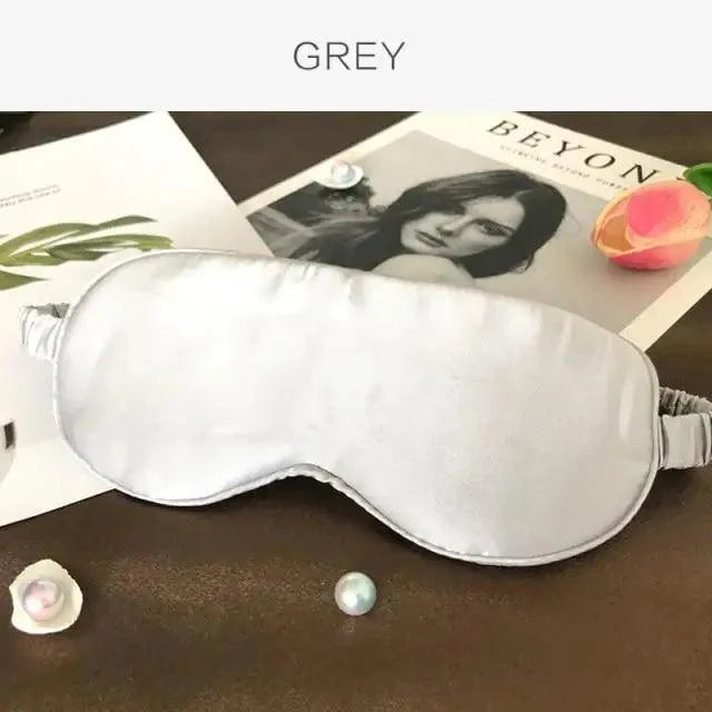 Super Smooth  Mulberry Silk Sleep Eye Mask & Blindfold With Elastic Strap Travel Eye Patch Soft Nap Eye Patch  Eye Cover Eyeshade for Night Sleeping Mask For Women