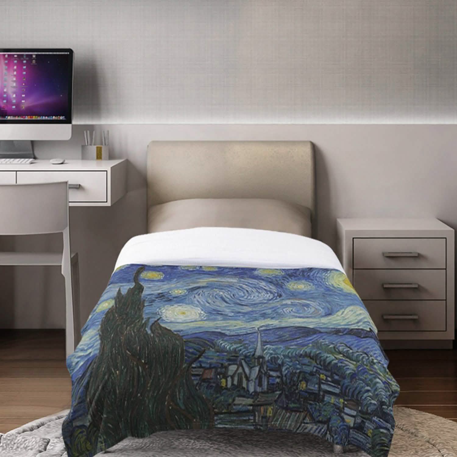 Super Soft Cozy Luxurious Famous Art Paintings Throw Blankets