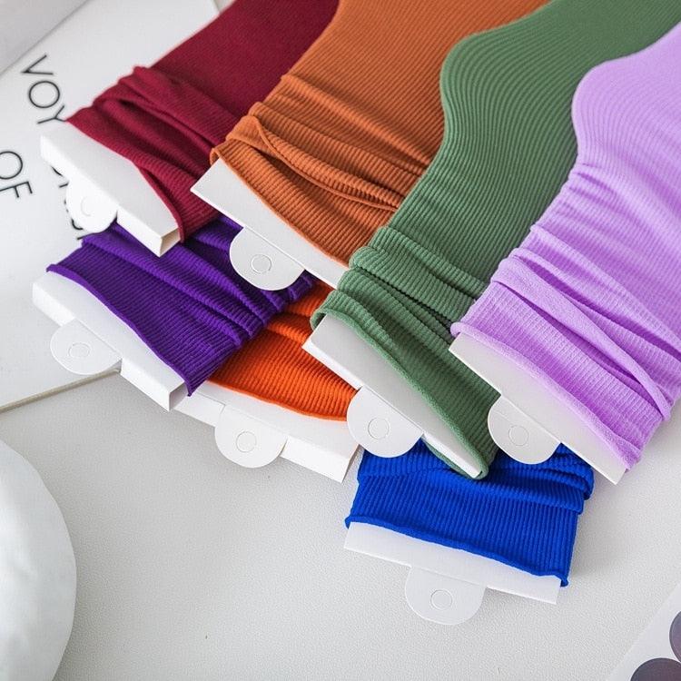 Thin Socks 31 Solid Colors Second Generation Premium Quality Socks From Breathable Cotton Classic Summer Spring Canvas Shoes Footwear Cute Unisex Socks For Men And Women