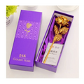 Trendy Flower Gift for Loved ones 24K Gold Rose Gift Big Rose with Gift Box Best Gift for Girlfriend Valentines Day