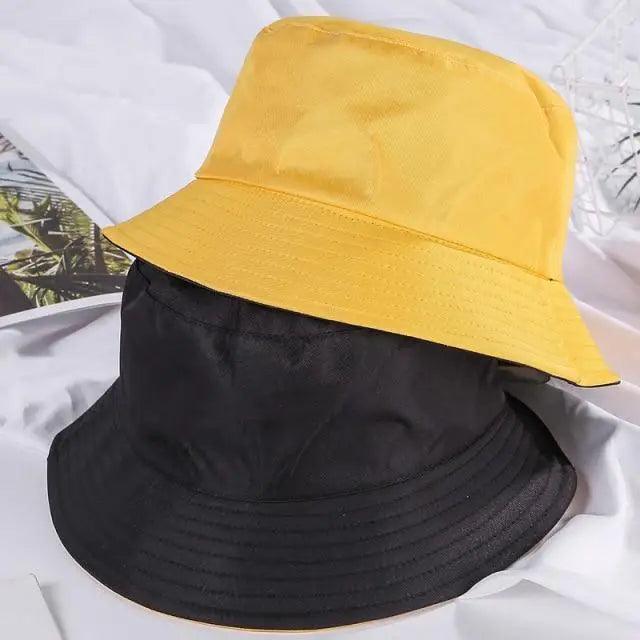 Unisex Double-faced Bucket Hat Colorful Sunscreen Women One Size Hat Outdoor Activities Modern Men Hats
