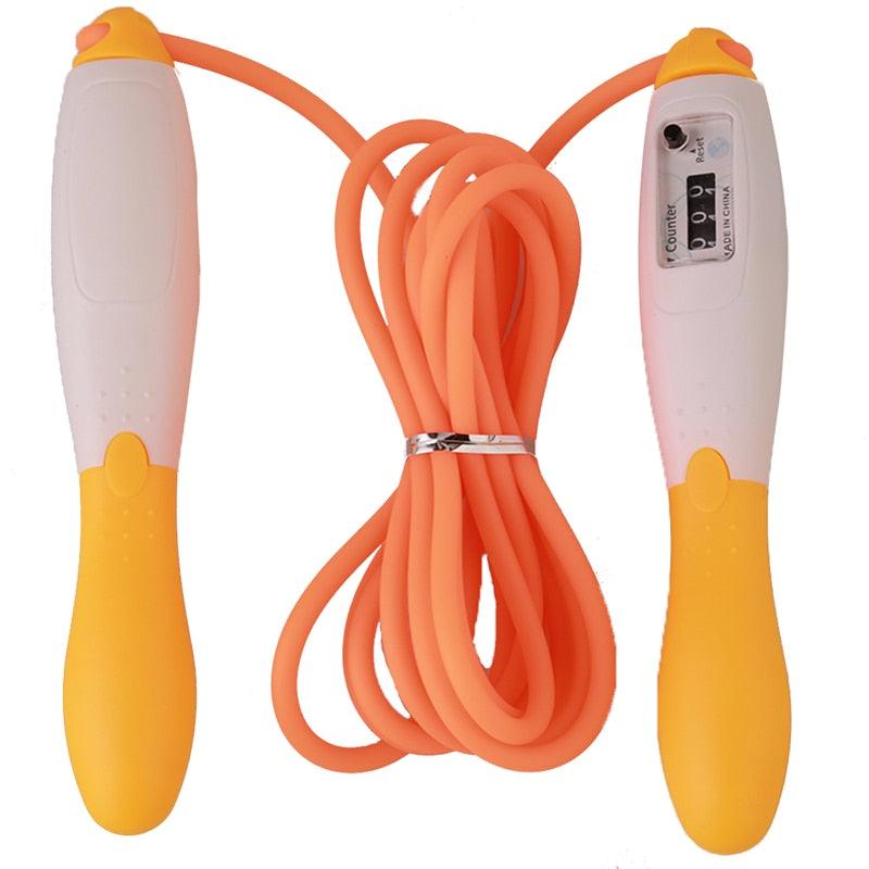 Unisex Fitness  Jump Ropes With Counter Sports Fitness Adjustable Fast Speed Counting Jump Skip Rope Wire Calories Counting Cordless Rope Skipping For Adult Boys Girls