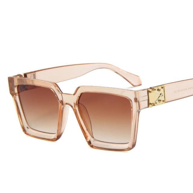 Unisex Polarized Black Summer Sunglasses Classic Style Sunglasses For Men Square Shape Design Eyeglasses For Men/Women Luxury Mirror Retro Style High Quality Glasses For Female