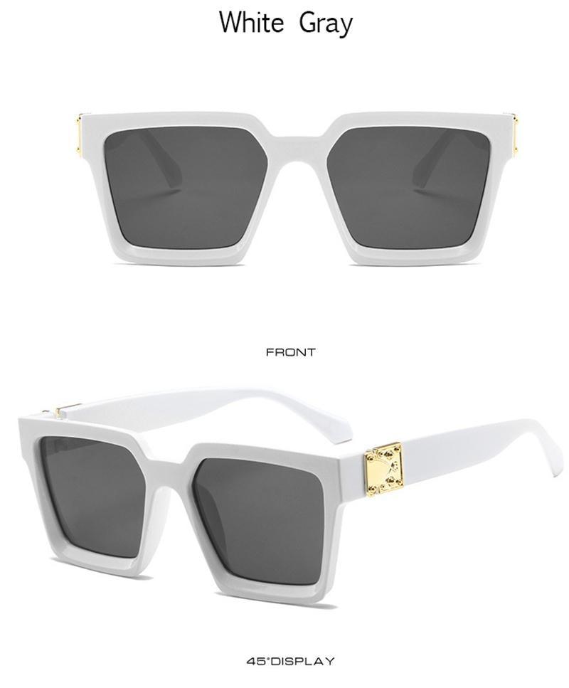 Unisex Polarized Black Summer Sunglasses Classic Style Sunglasses For Men Square Shape Design Eyeglasses For Men/Women Luxury Mirror Retro Style High Quality Glasses For Female