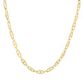 Unisex Stainless Steel Mariner Link Necklace