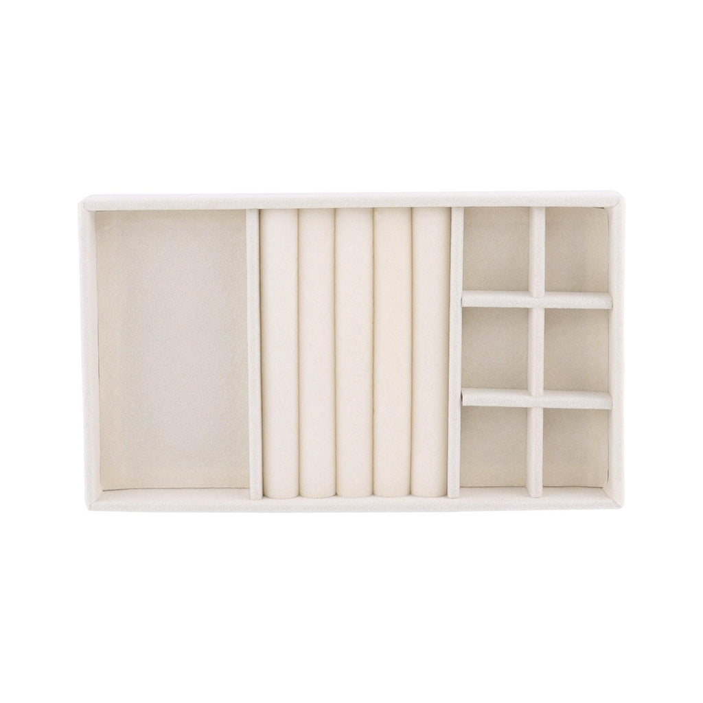 Velvet Jewelry Box Display Tray Drawer Storage Jewelry Holder For Ring Earrings Necklace Bracelet Soft Velvet Organizer Case Velvet Display Holder for Earrings Ring Bracelet Necklace