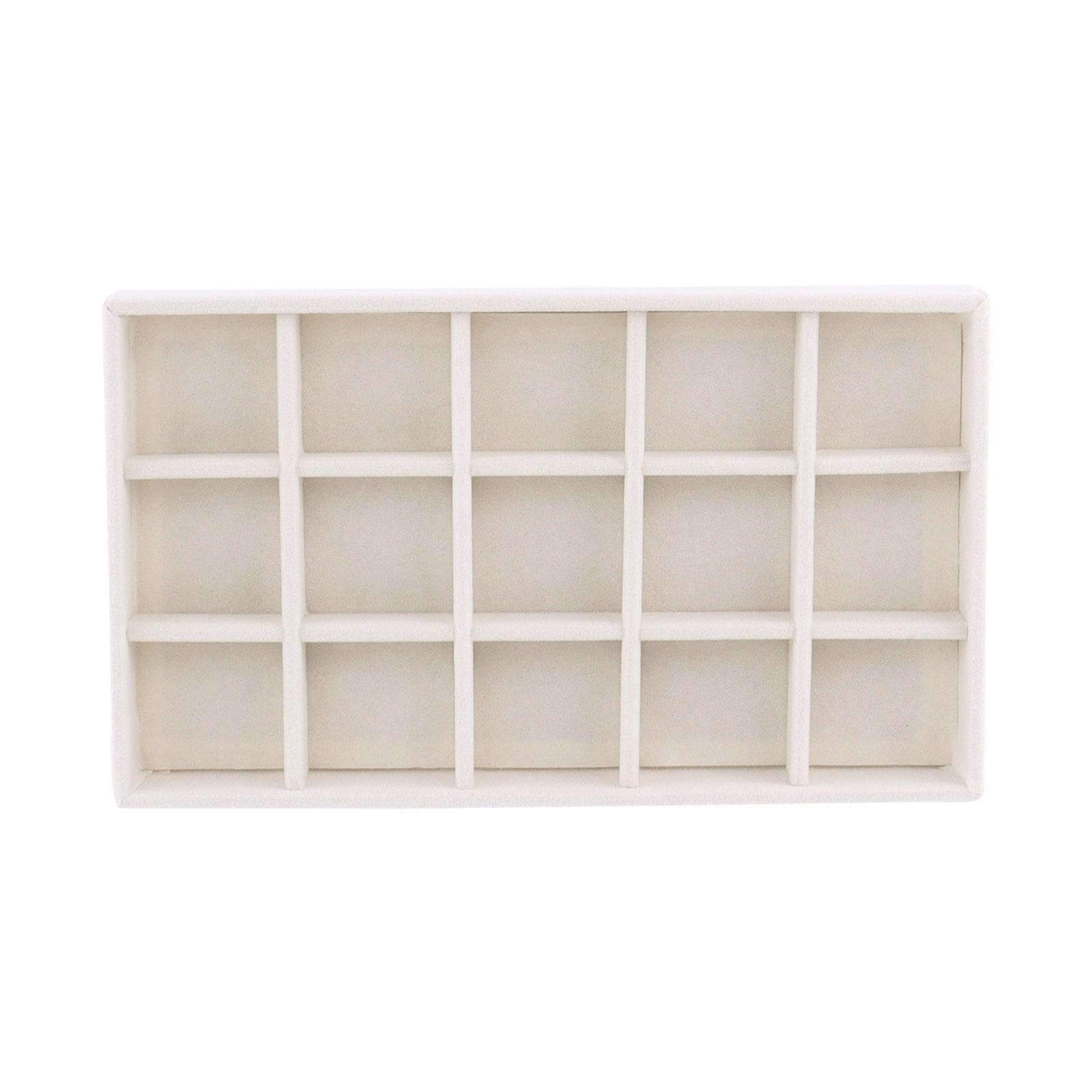 Velvet Jewelry Box Display Tray Drawer Storage Jewelry Holder For Ring Earrings Necklace Bracelet Soft Velvet Organizer Case Velvet Display Holder for Earrings Ring Bracelet Necklace