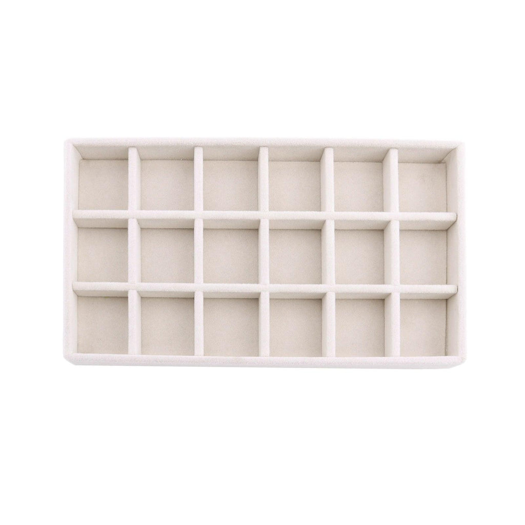 Velvet Jewelry Box Display Tray Drawer Storage Jewelry Holder For Ring Earrings Necklace Bracelet Soft Velvet Organizer Case Velvet Display Holder for Earrings Ring Bracelet Necklace