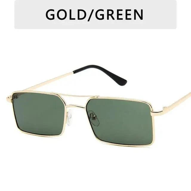 Vintage Square Women Sunglasses Luxury Design Metal UV400 Sun Glasses Modern Charming Everyday Eyewear