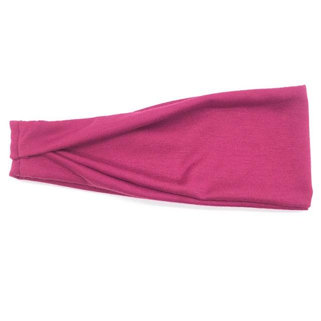 Women Headband Solid Color Twist Cotton Wide Turban Twisted Knotted Headwrap Girls Hairband Fashion Scrunchies Gorgeous Hair Accessories For Women