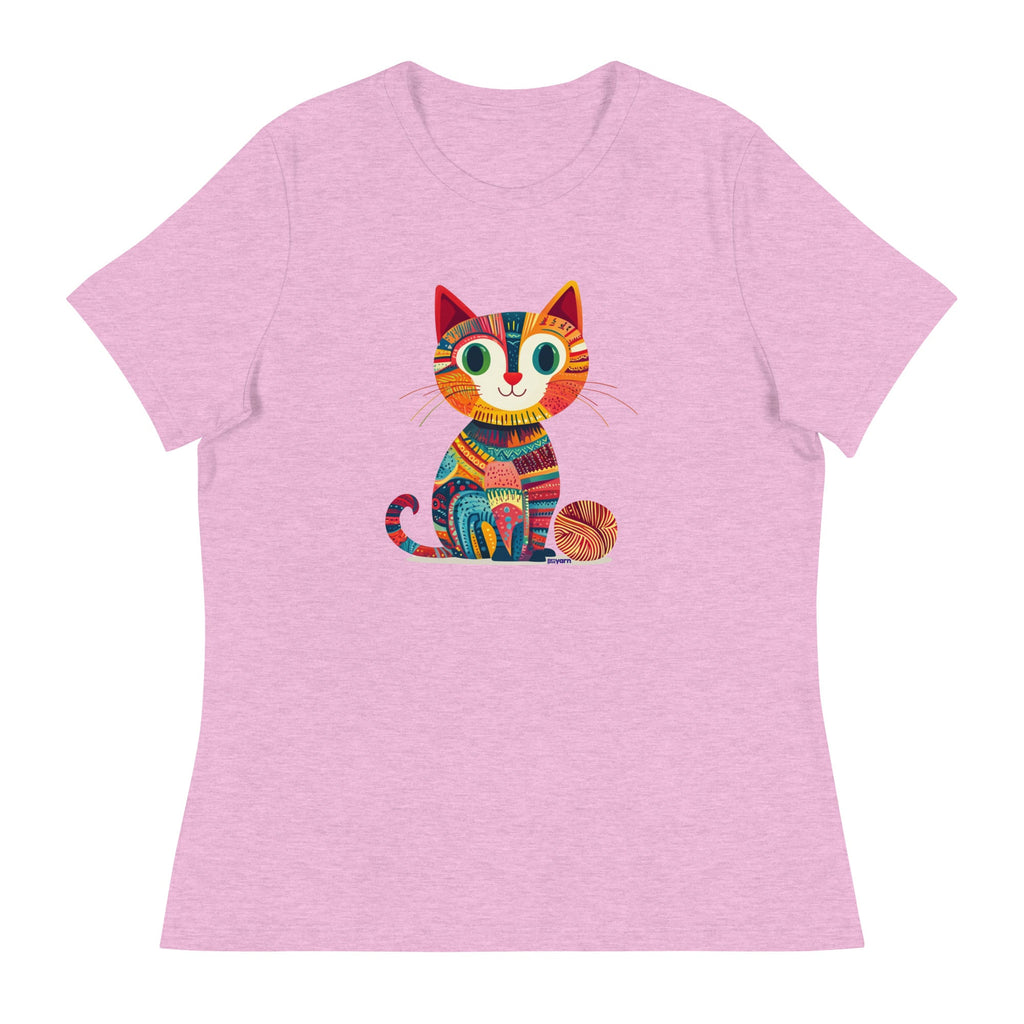 “Yarn Whiskers” Women’s Relaxed Fit T-Shirt – Designed by Nicole Snow