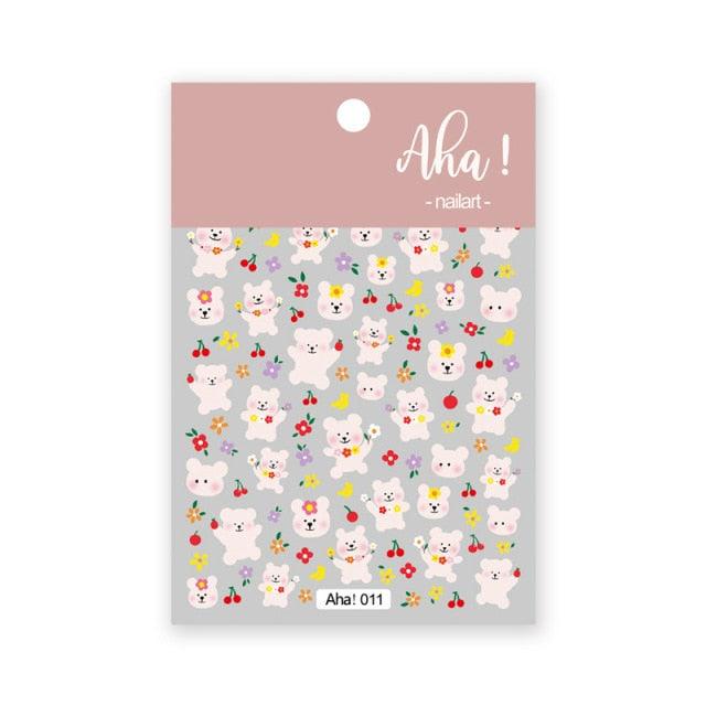 Yellow Smiles Sun Moon Clouds 3D Nail Stickers For Halloween Theme Slider Decals Nail Art Decorations Design  3D Self-Adhesive Nail Decorations Accessories Women Girls Manicure Decorations Nail Art Supplies Water Transfer Decals